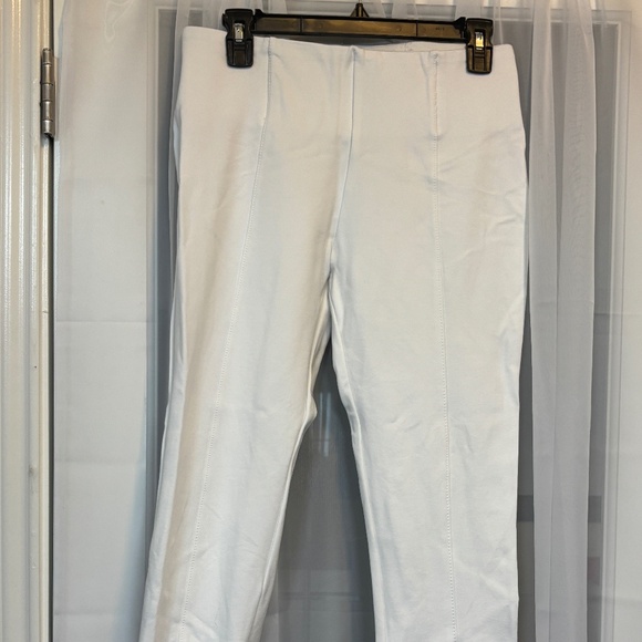 Slim Factor by Investments - White Ankle Pants - Picture 1 of 9